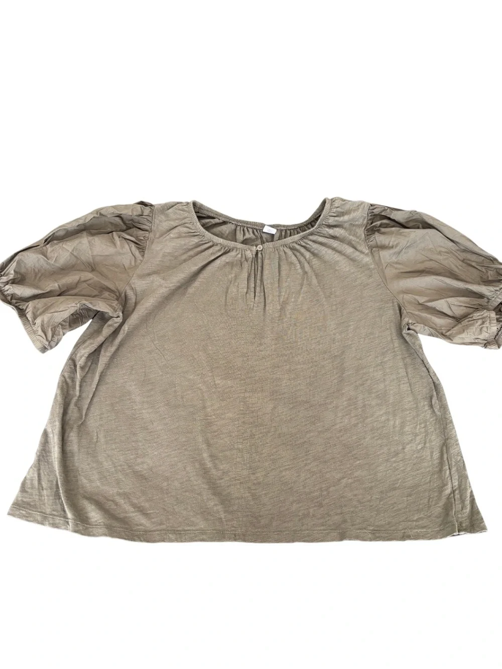 Old Navy Women's Short-Sleeve Puff-Sleeve Slub-Knit Top
